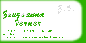 zsuzsanna verner business card